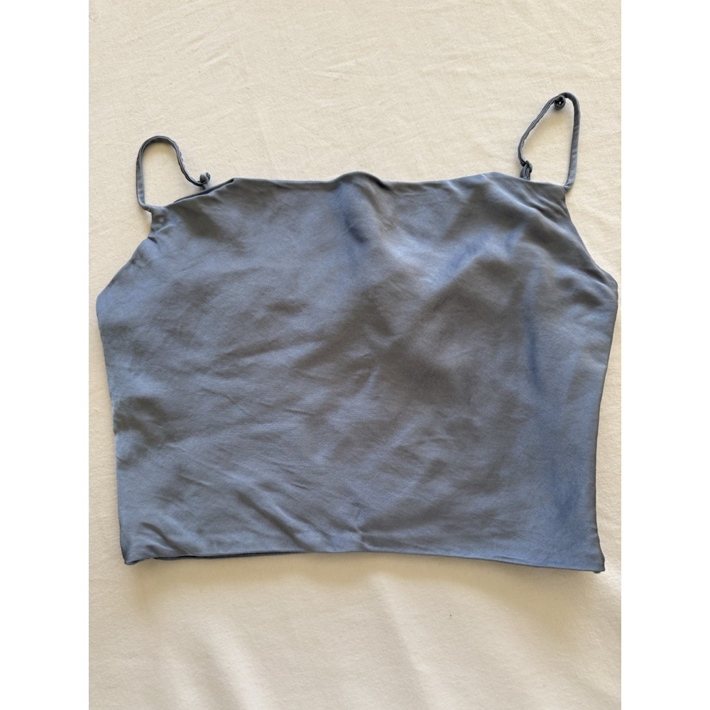 Zara Women Soft Blue Cami Spaghetti Strap Tank Top XS